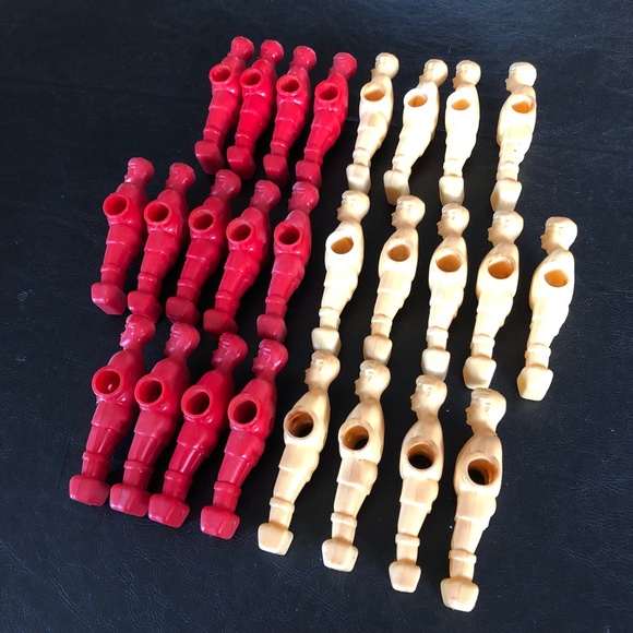 Foosball Soccer Table Games Players 4.25" (0.5" Side Holes) Replacement 26-piece - Picture 16 of 16